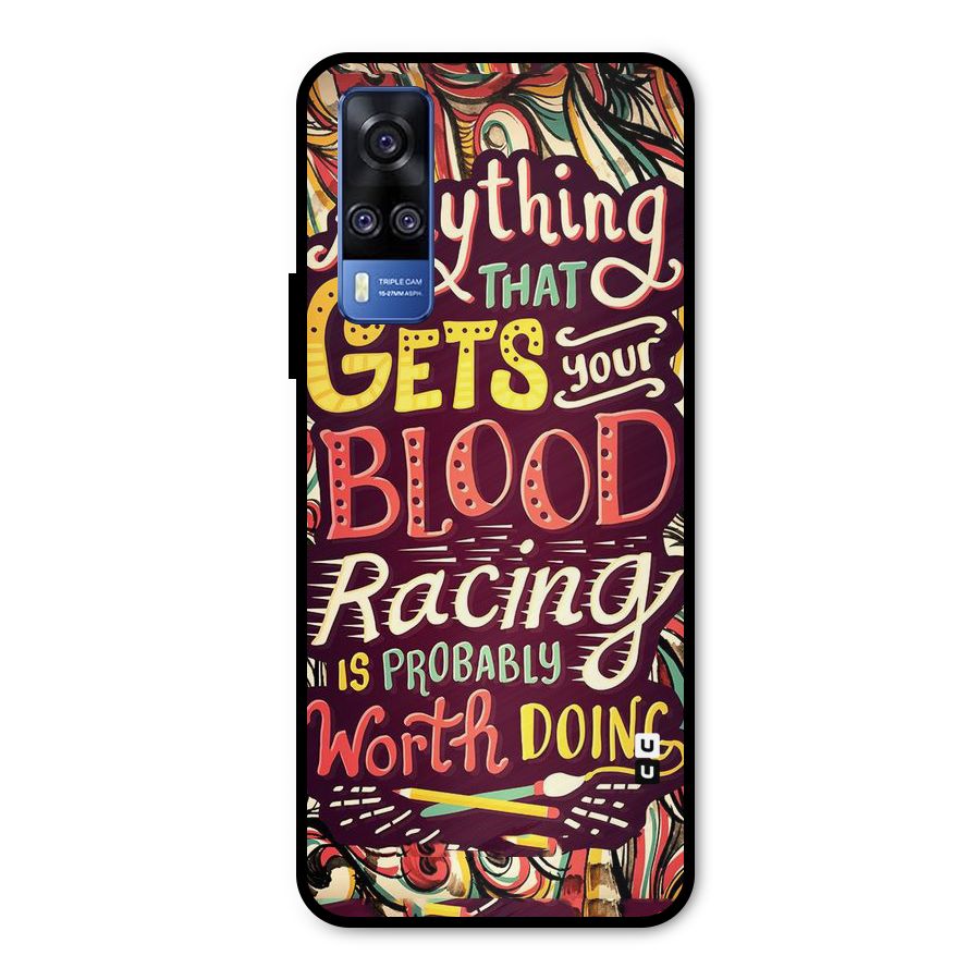 Blood Racing Metal Back Case for Vivo Y51A