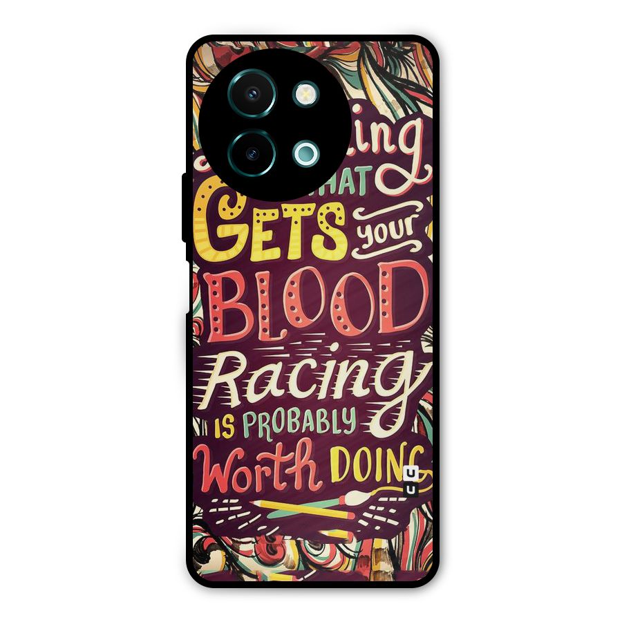 Blood Racing Metal Back Case for Vivo Y58