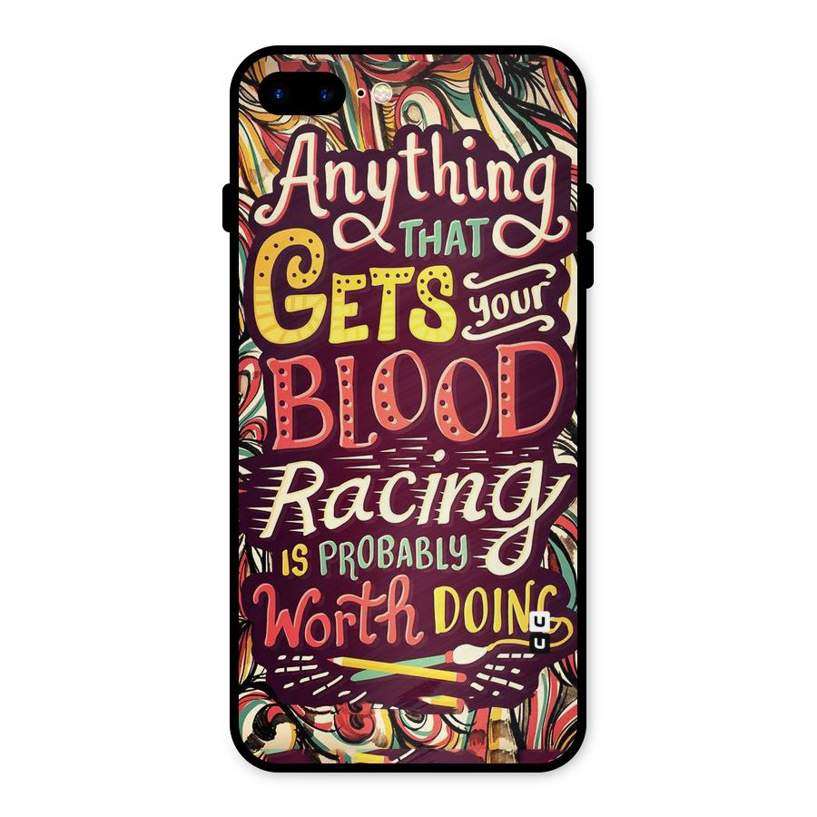 Blood Racing Metal Back Case for iPhone 7 Plus