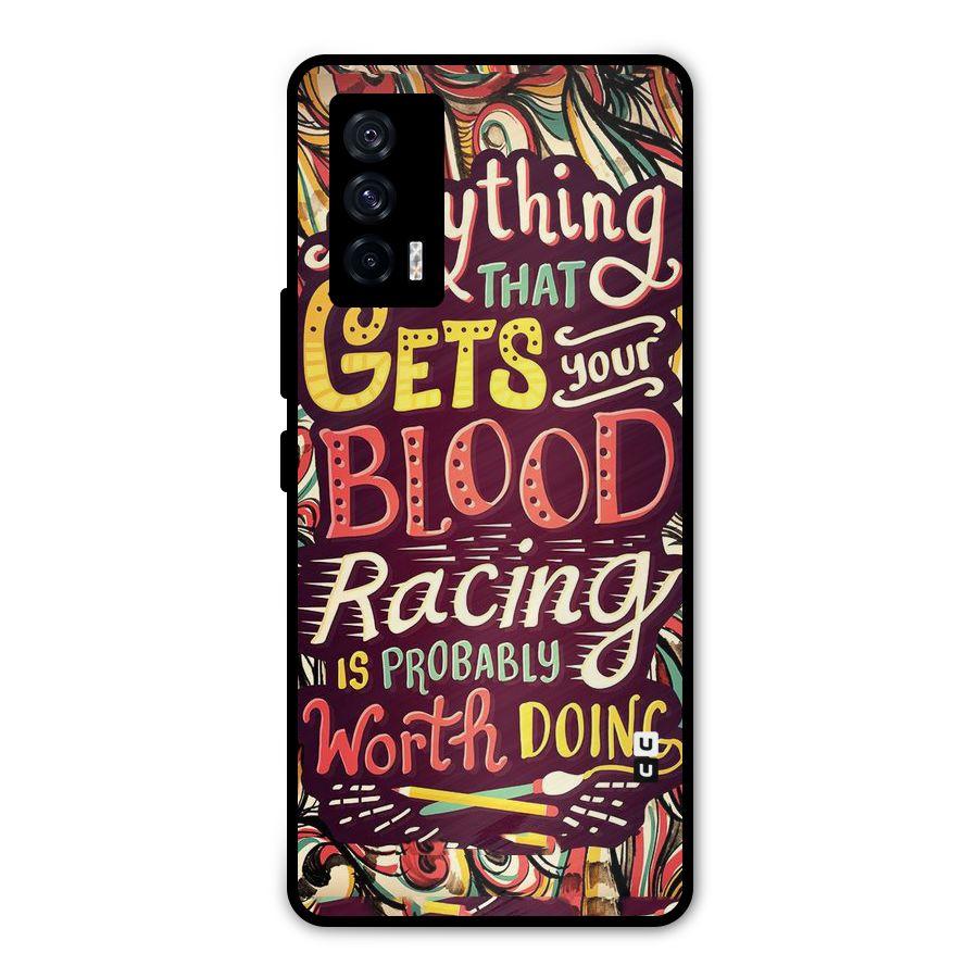 Blood Racing Metal Back Case for iQOO 7 5G