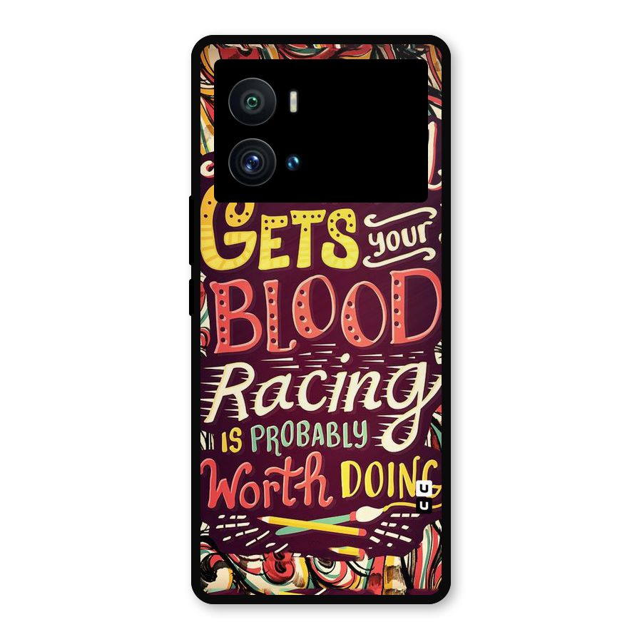 Blood Racing Metal Back Case for iQOO 9 Pro