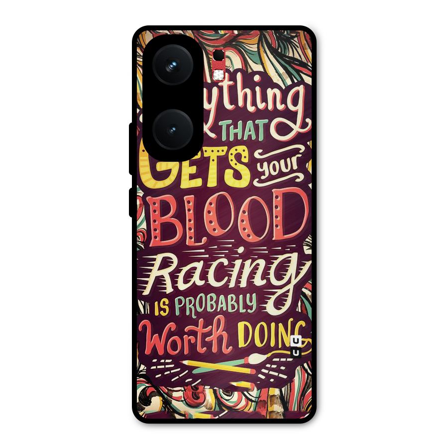 Blood Racing Metal Back Case for iQOO Neo 9 Pro