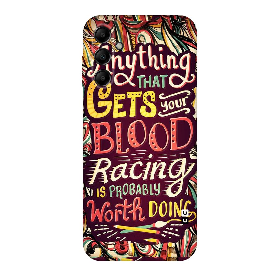 Blood Racing Original Polycarbonate Back Case for Galaxy A14 5G