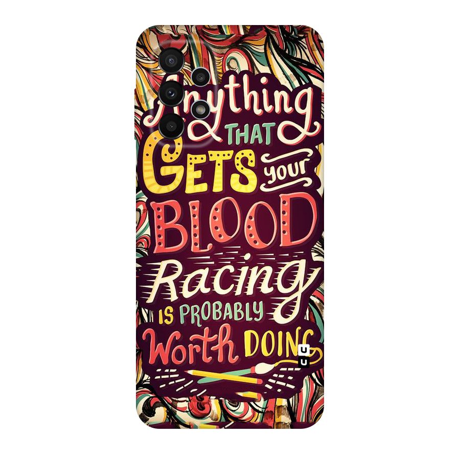 Blood Racing Original Polycarbonate Back Case for Galaxy A23