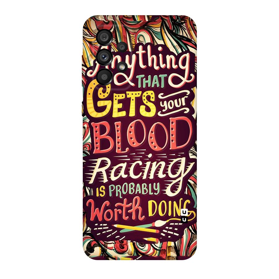 Blood Racing Original Polycarbonate Back Case for Galaxy A73 5G