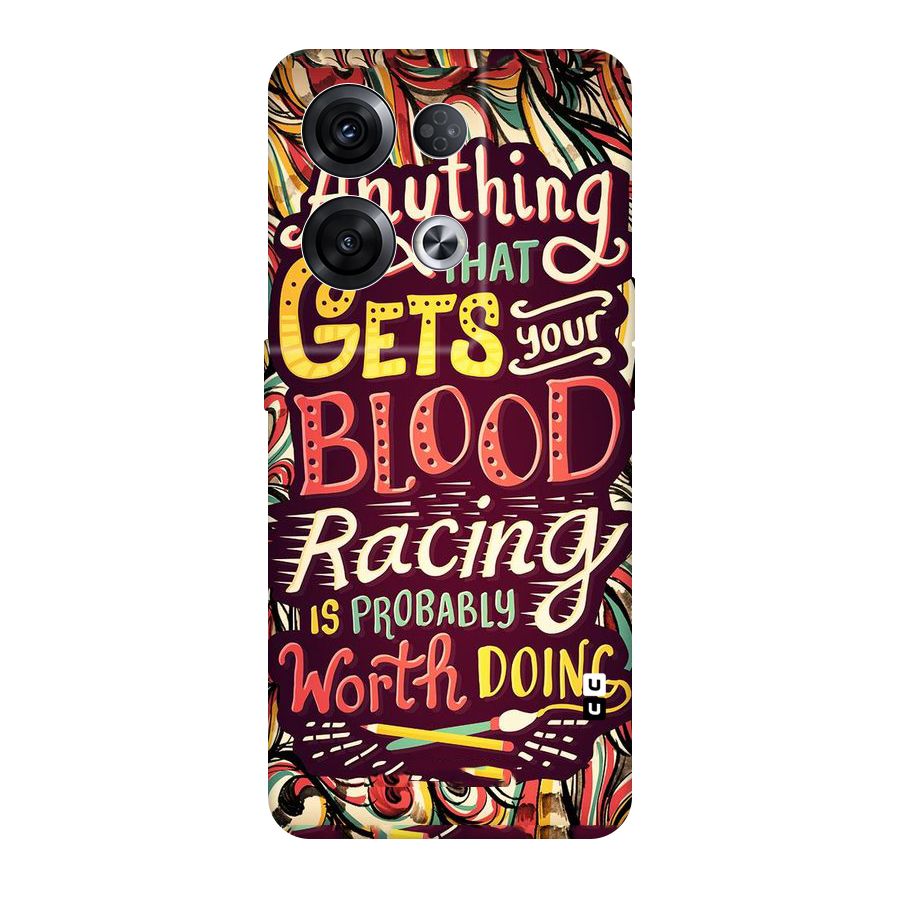 Blood Racing Original Polycarbonate Back Case for Oppo Reno8 Pro 5G