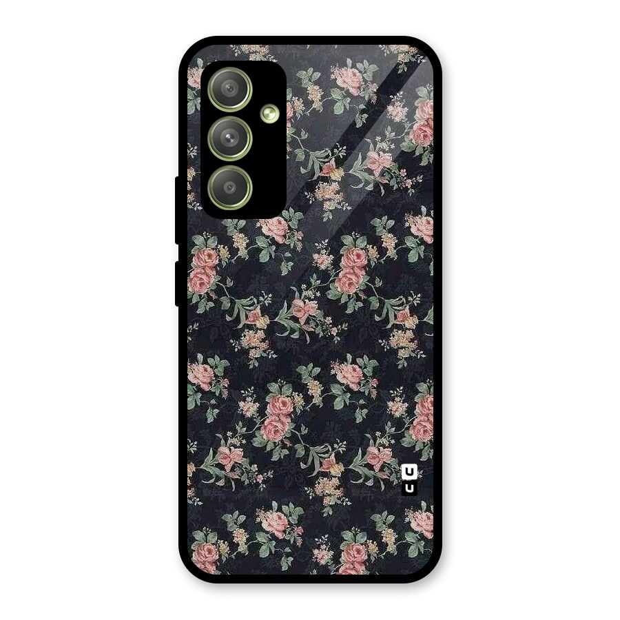 Bloom Black Glass Back Case for Galaxy A54