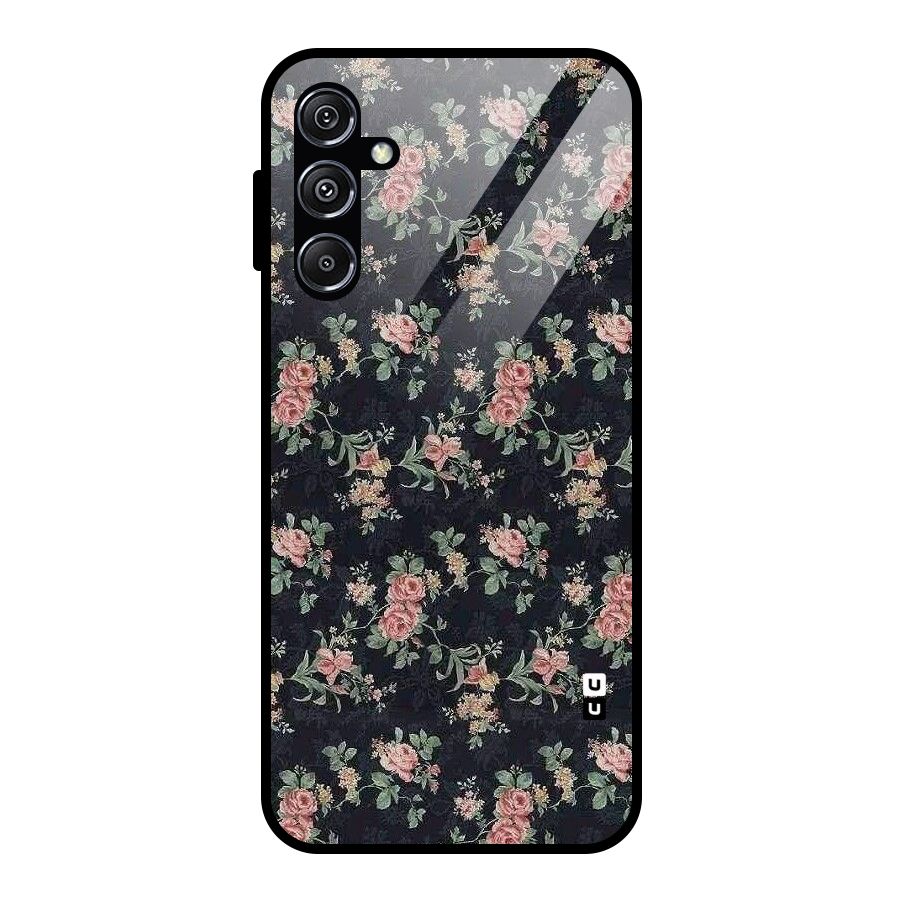Bloom Black Glass Back Case for Galaxy M34 5G