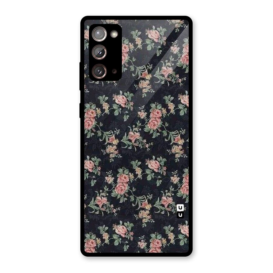 Bloom Black Glass Back Case for Galaxy Note 20