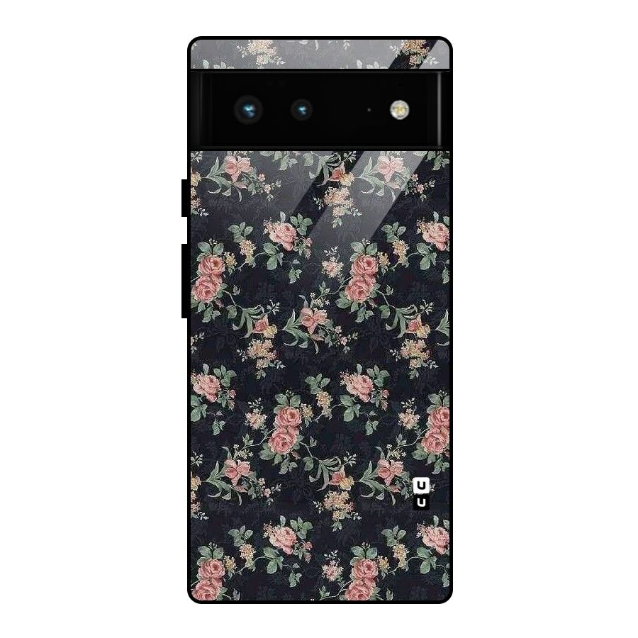 Bloom Black Glass Back Case for Google Pixel 6