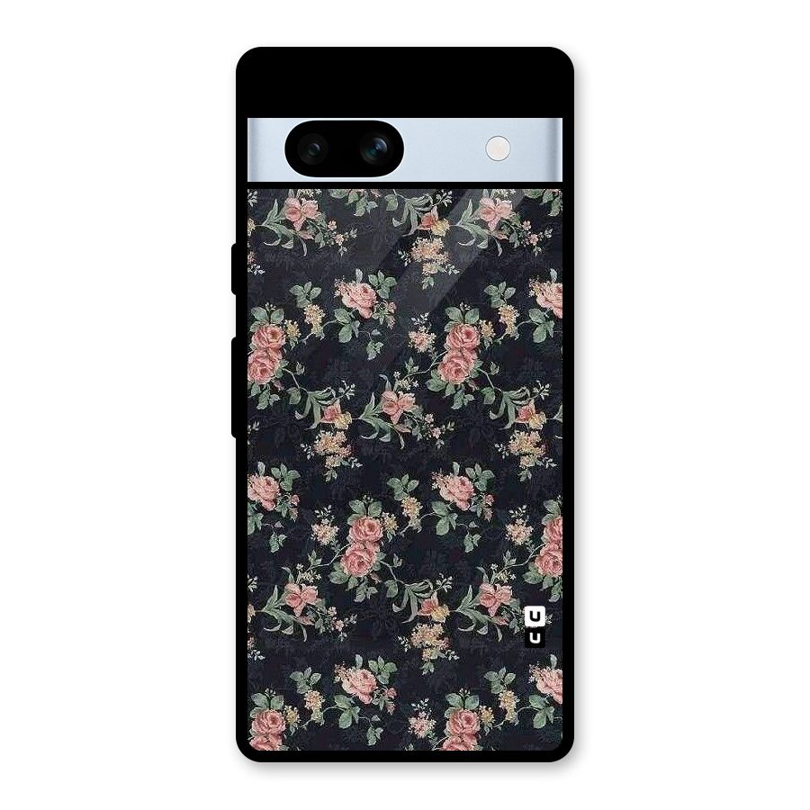 Bloom Black Glass Back Case for Google Pixel 7a