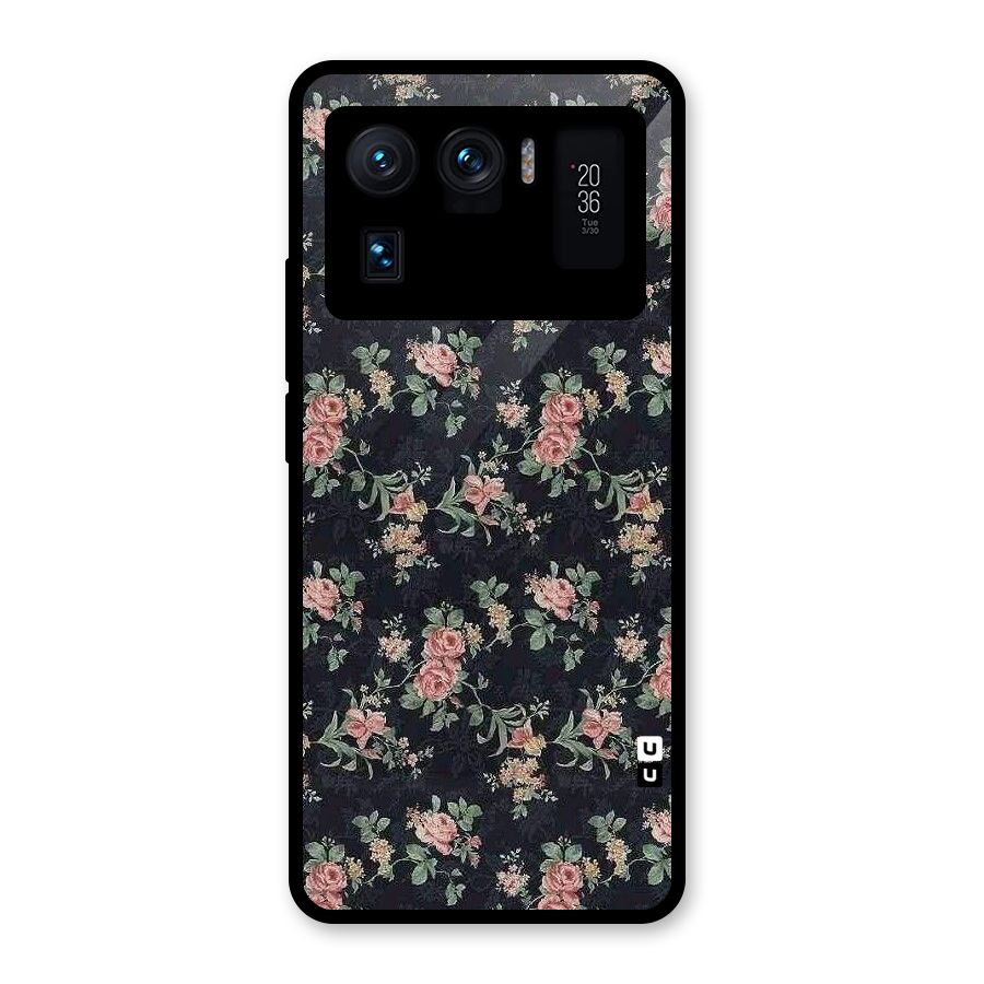 Bloom Black Glass Back Case for Mi 11 Ultra