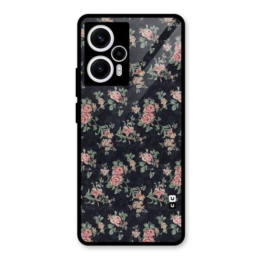 Bloom Black Glass Back Case for Poco F5