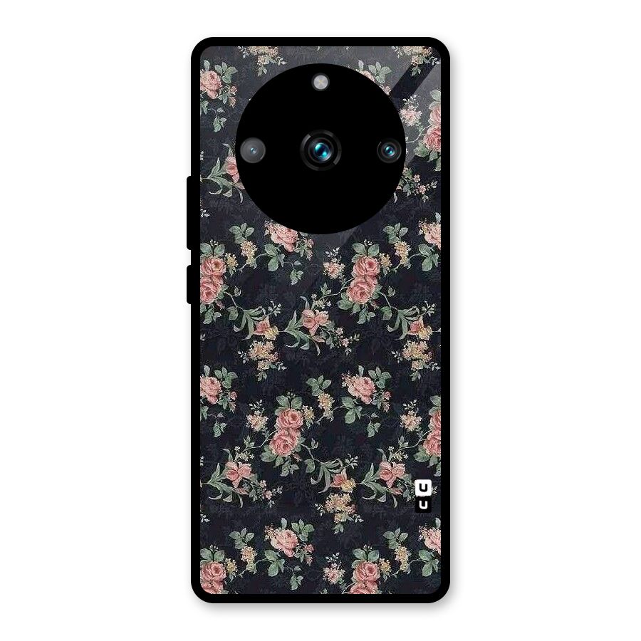 Bloom Black Glass Back Case for Realme 11 Pro Plus