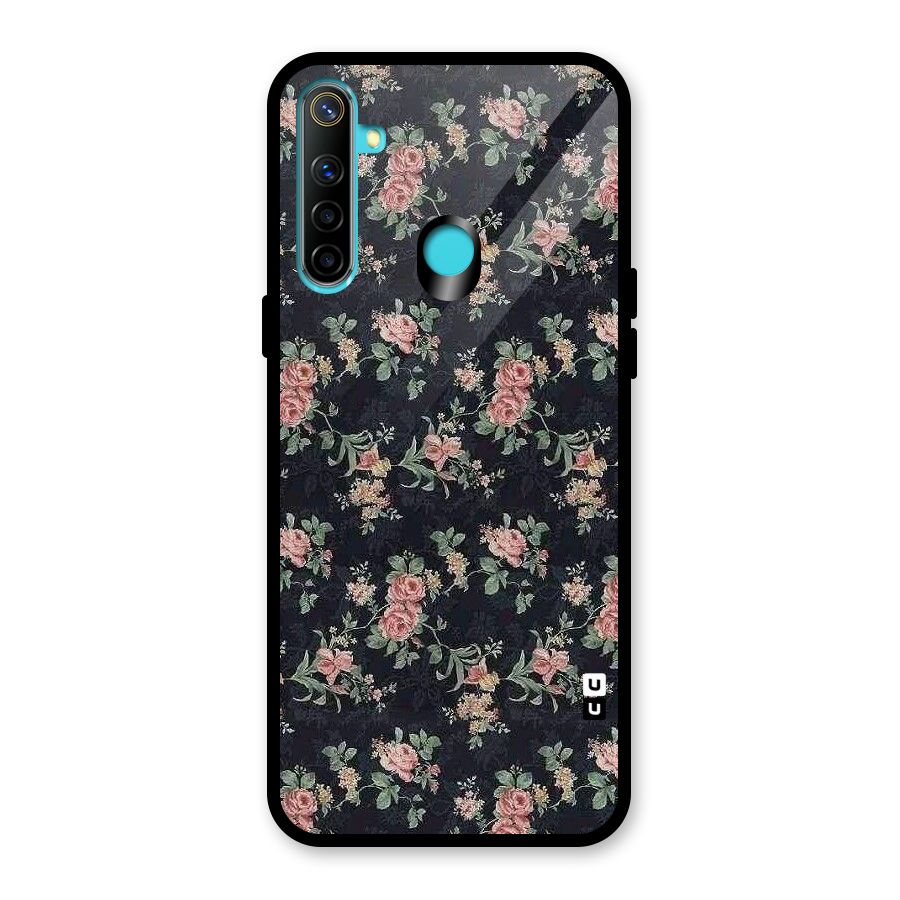 Bloom Black Glass Back Case for Realme Narzo 10