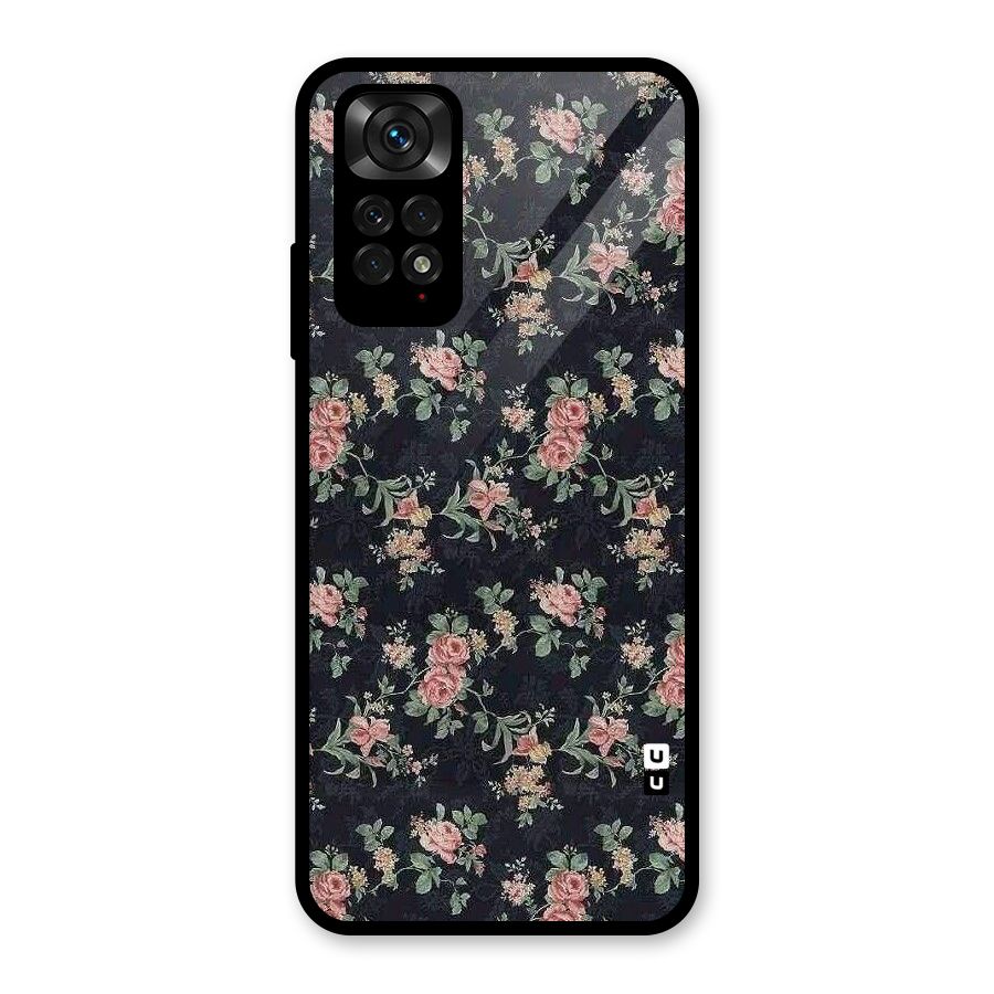 Bloom Black Glass Back Case for Redmi Note 11S