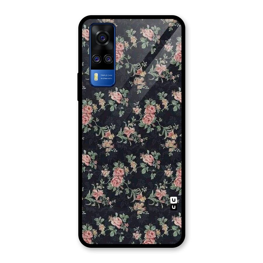 Bloom Black Glass Back Case for Vivo Y31