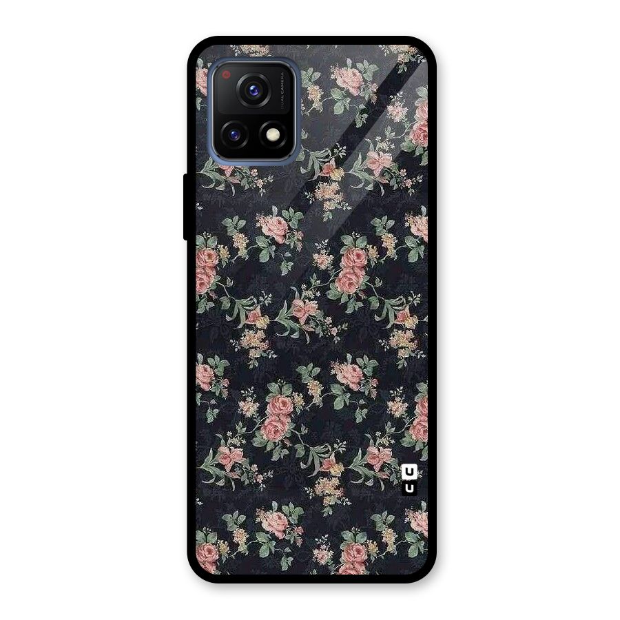 Bloom Black Glass Back Case for Vivo Y72 5G