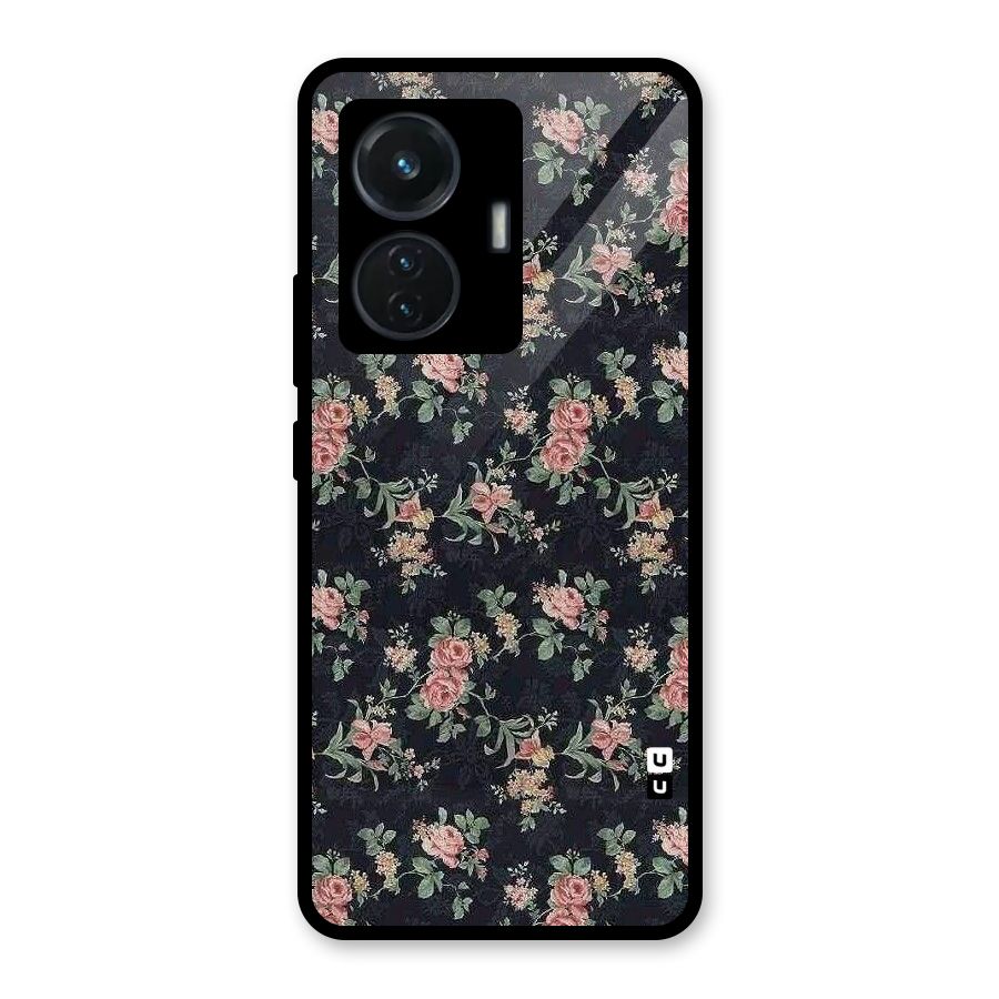 Bloom Black Glass Back Case for iQOO Z6 44W