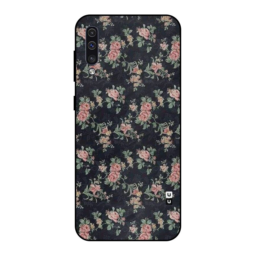 Bloom Black Metal Back Case for Galaxy A30s