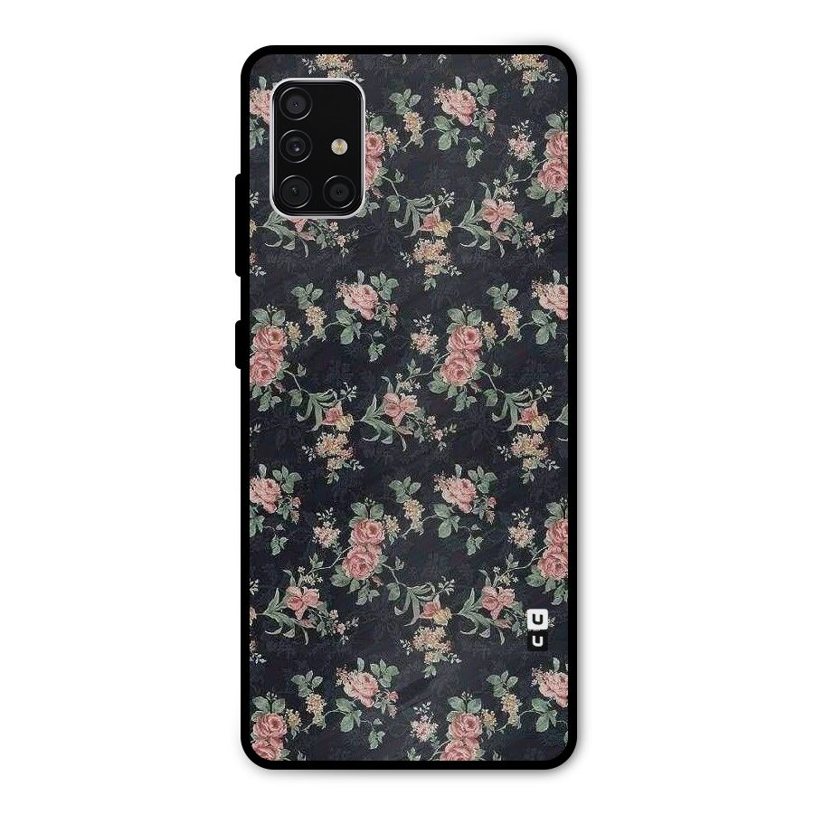 Bloom Black Metal Back Case for Galaxy A51