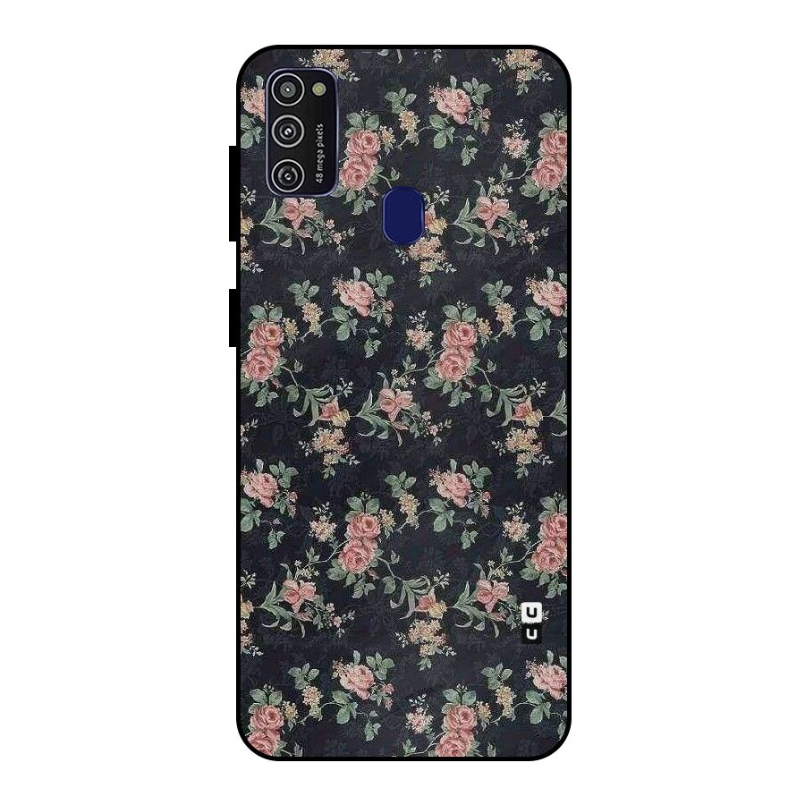 Bloom Black Metal Back Case for Galaxy M30s