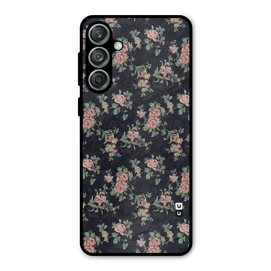 Bloom Black Metal Back Case for Galaxy M55 5G