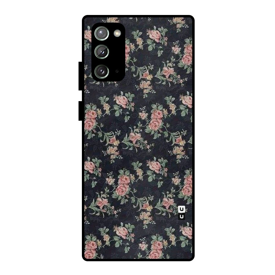Bloom Black Metal Back Case for Galaxy Note 20