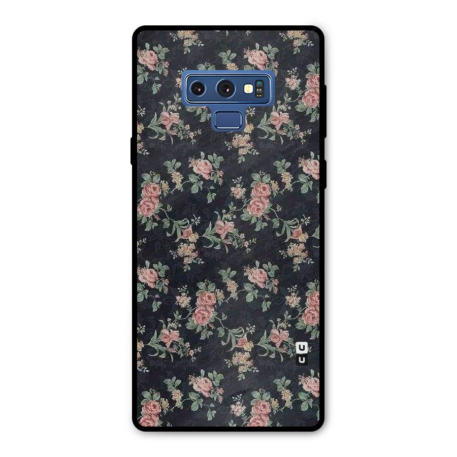 Bloom Black Metal Back Case for Galaxy Note 9