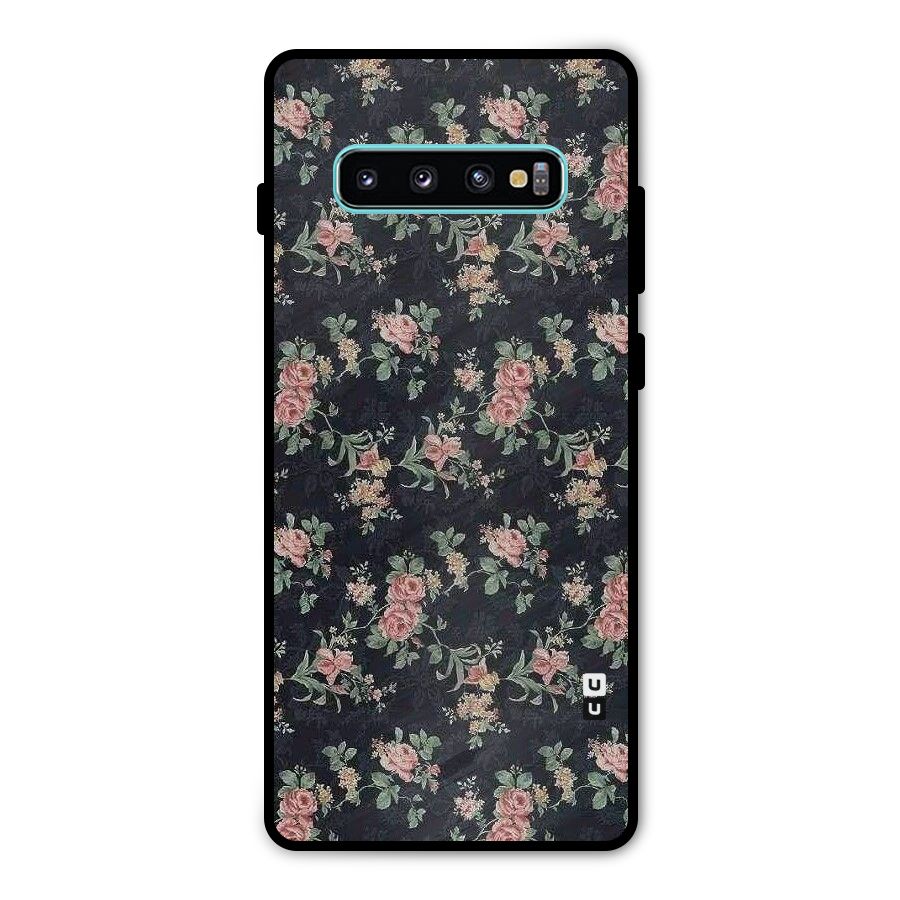 Bloom Black Metal Back Case for Galaxy S10 Plus