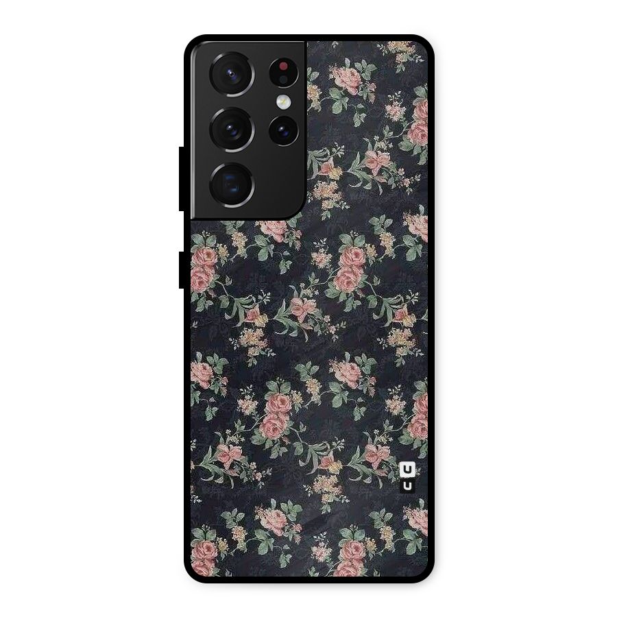 Bloom Black Metal Back Case for Galaxy S21 Ultra 5G
