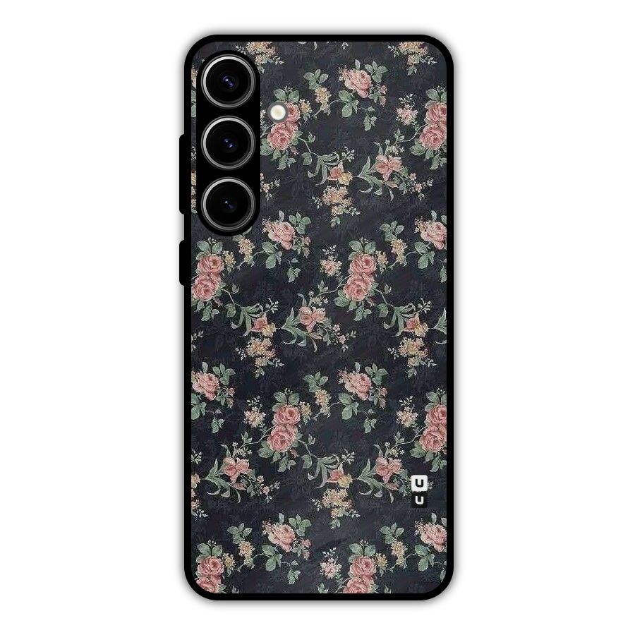 Bloom Black Metal Back Case for Galaxy S24 Plus