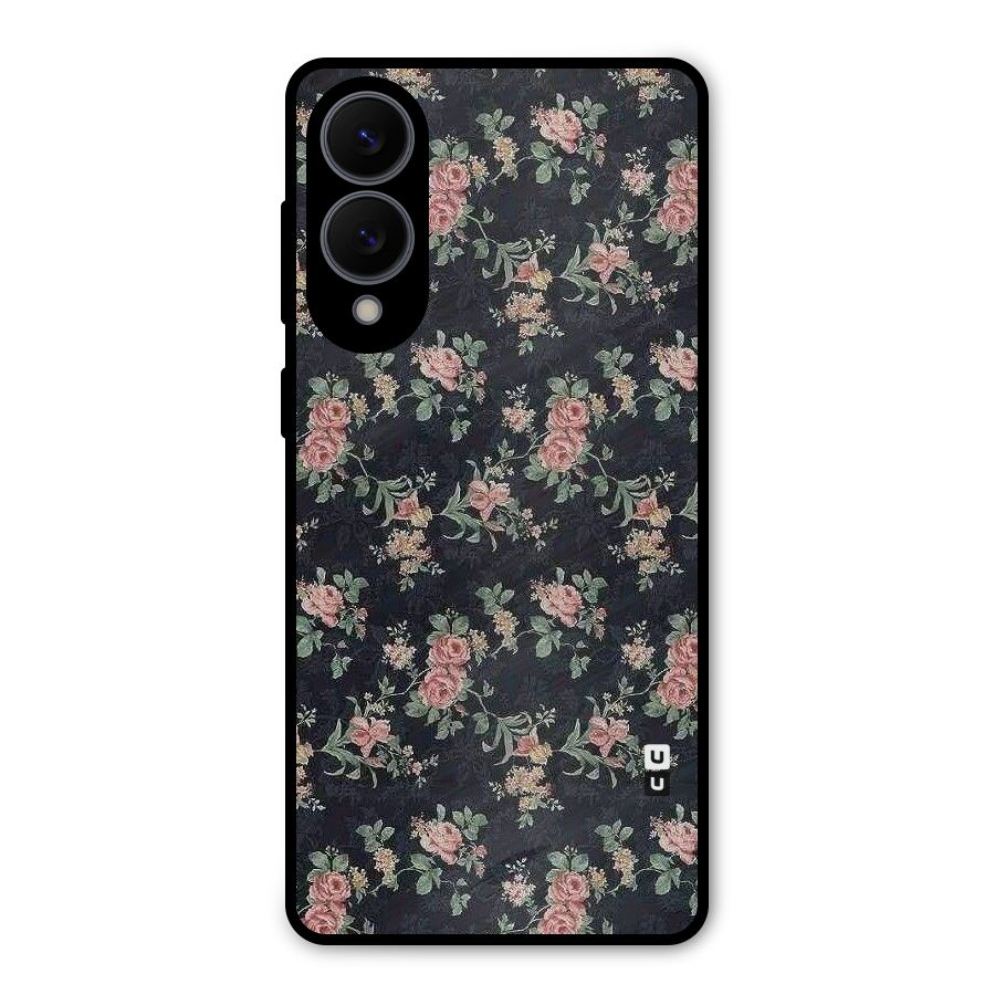 Bloom Black Metal Back Case for Galaxy S25 Edge