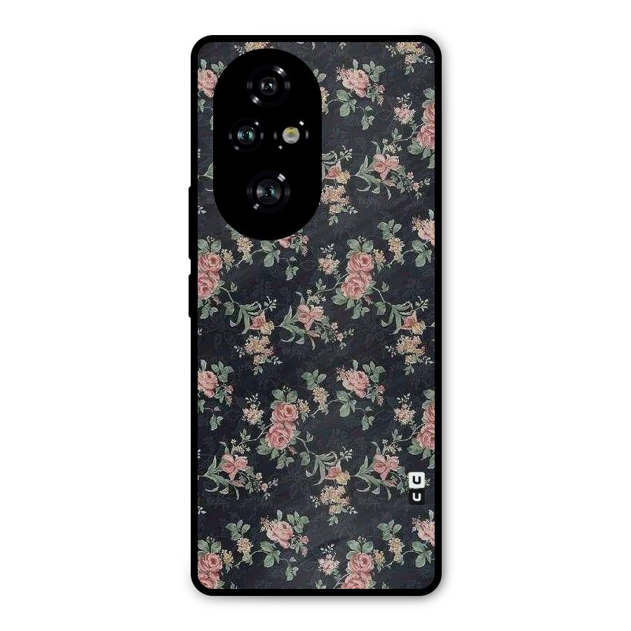 Bloom Black Metal Back Case for Honor 200 Pro