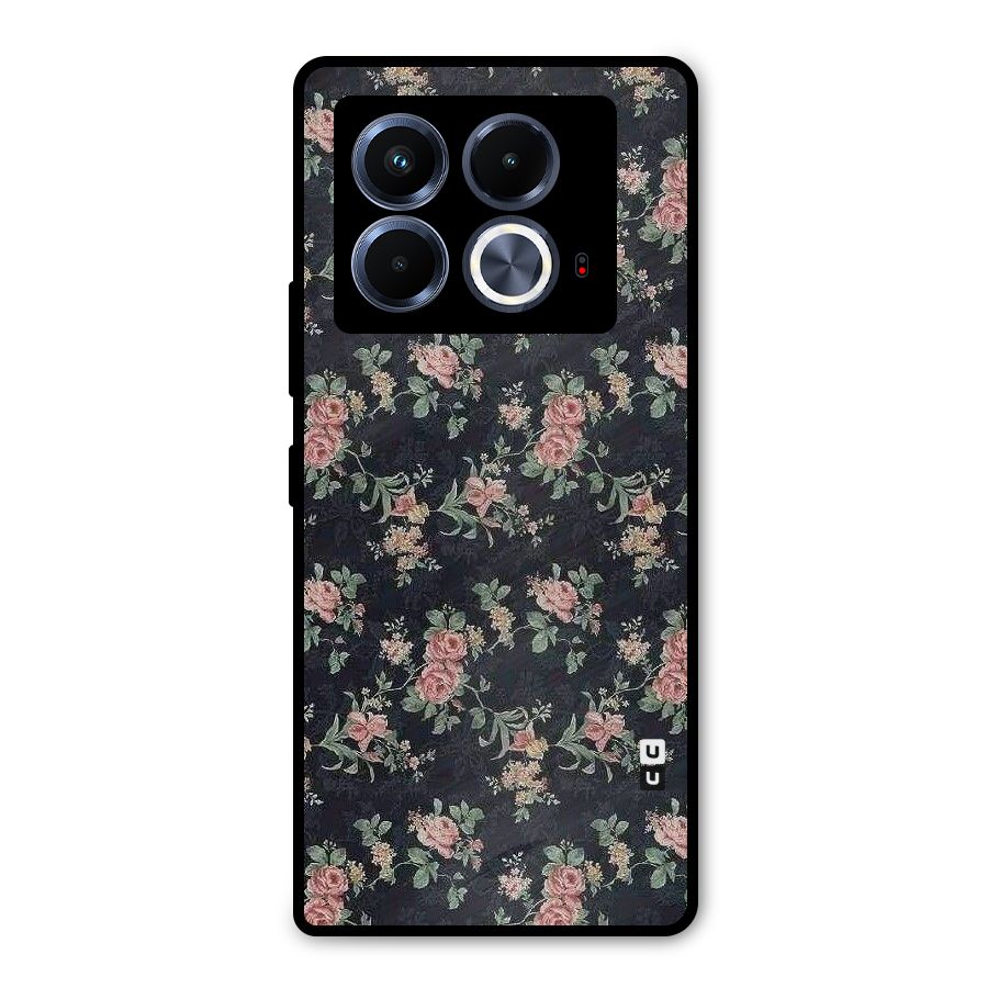 Bloom Black Metal Back Case for Infinix Note 40 5G