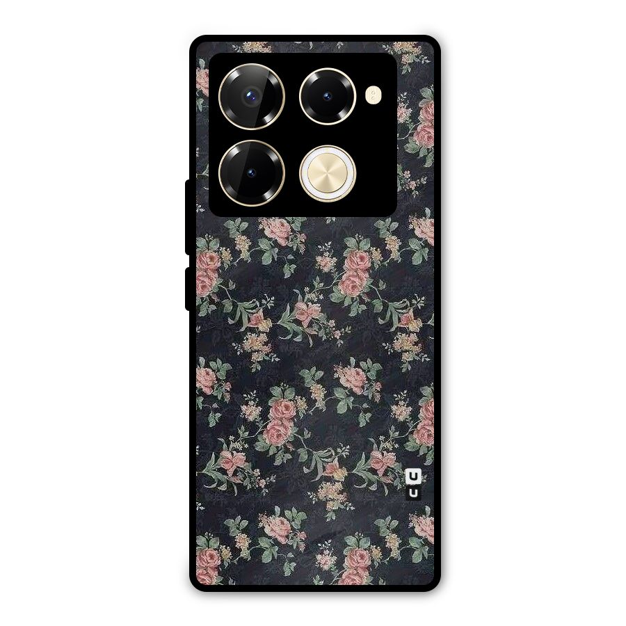 Bloom Black Metal Back Case for Infinix Note 40 Pro Plus