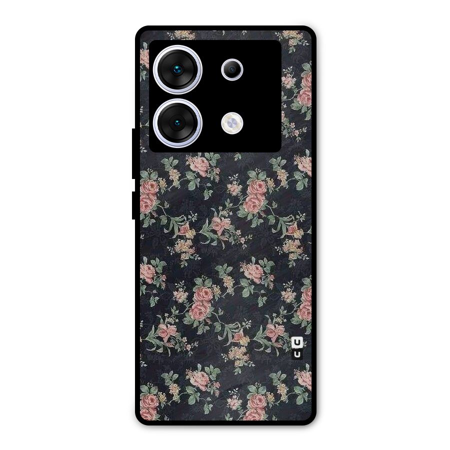 Bloom Black Metal Back Case for Infinix Zero 30 5G
