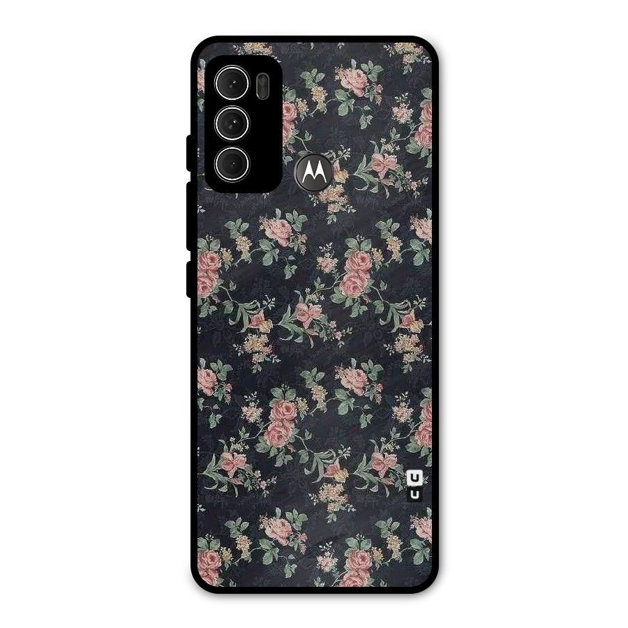 Bloom Black Metal Back Case for Moto G60