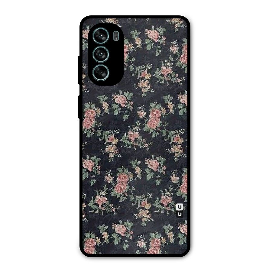 Bloom Black Metal Back Case for Moto G62