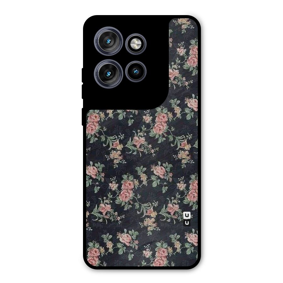 Bloom Black Metal Back Case for Motorola Edge 50 Neo