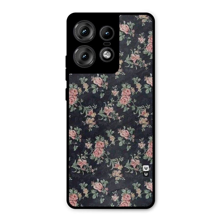 Bloom Black Metal Back Case for Motorola Edge 50 Pro
