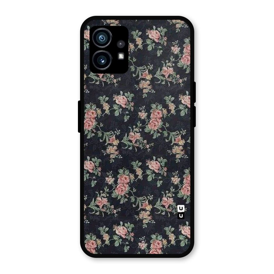 Bloom Black Metal Back Case for Nothing Phone 1