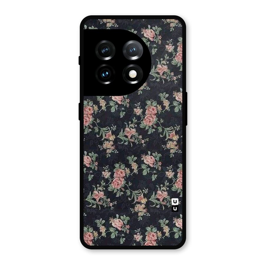Bloom Black Metal Back Case for OnePlus 11