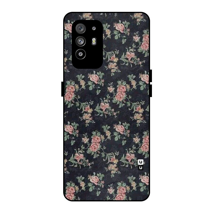 Bloom Black Metal Back Case for Oppo F19 Pro Plus 5G