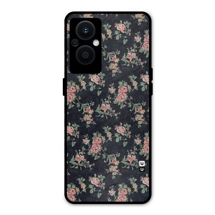 Bloom Black Metal Back Case for Oppo F21s Pro 5G