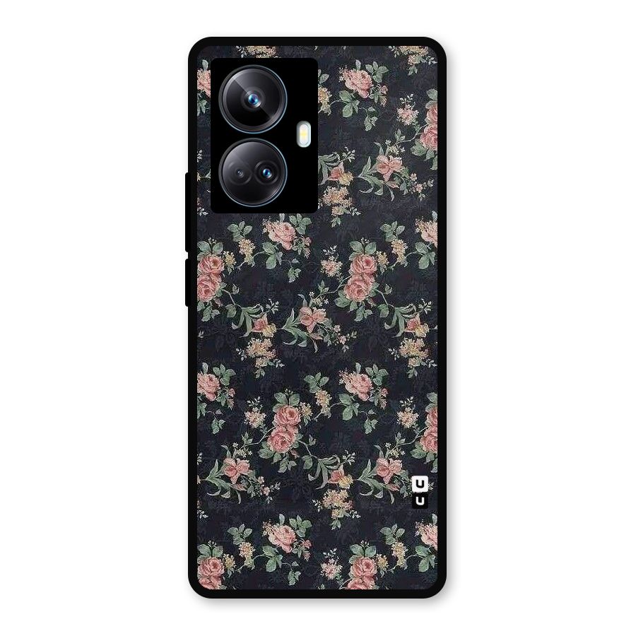 Bloom Black Metal Back Case for Realme 10 Pro Plus