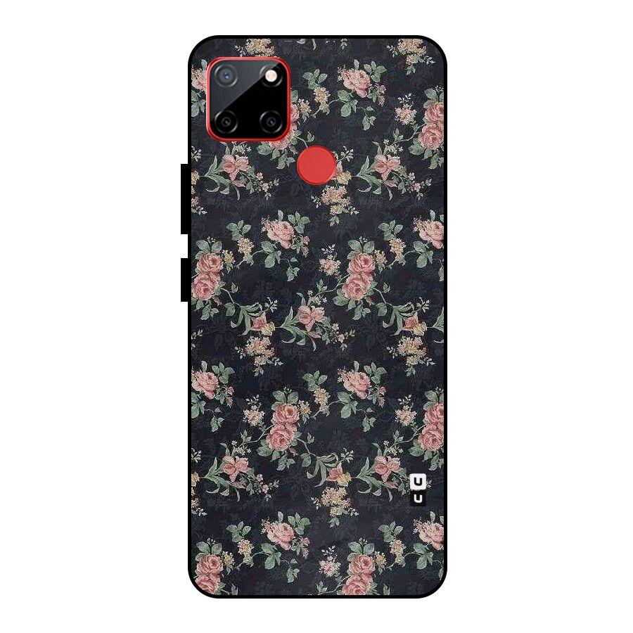 Bloom Black Metal Back Case for Realme C12