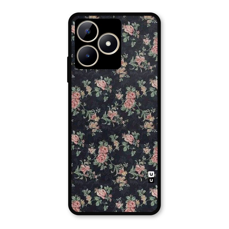 Bloom Black Metal Back Case for Realme C53