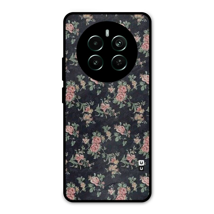 Bloom Black Metal Back Case for Realme Narzo 70 Pro