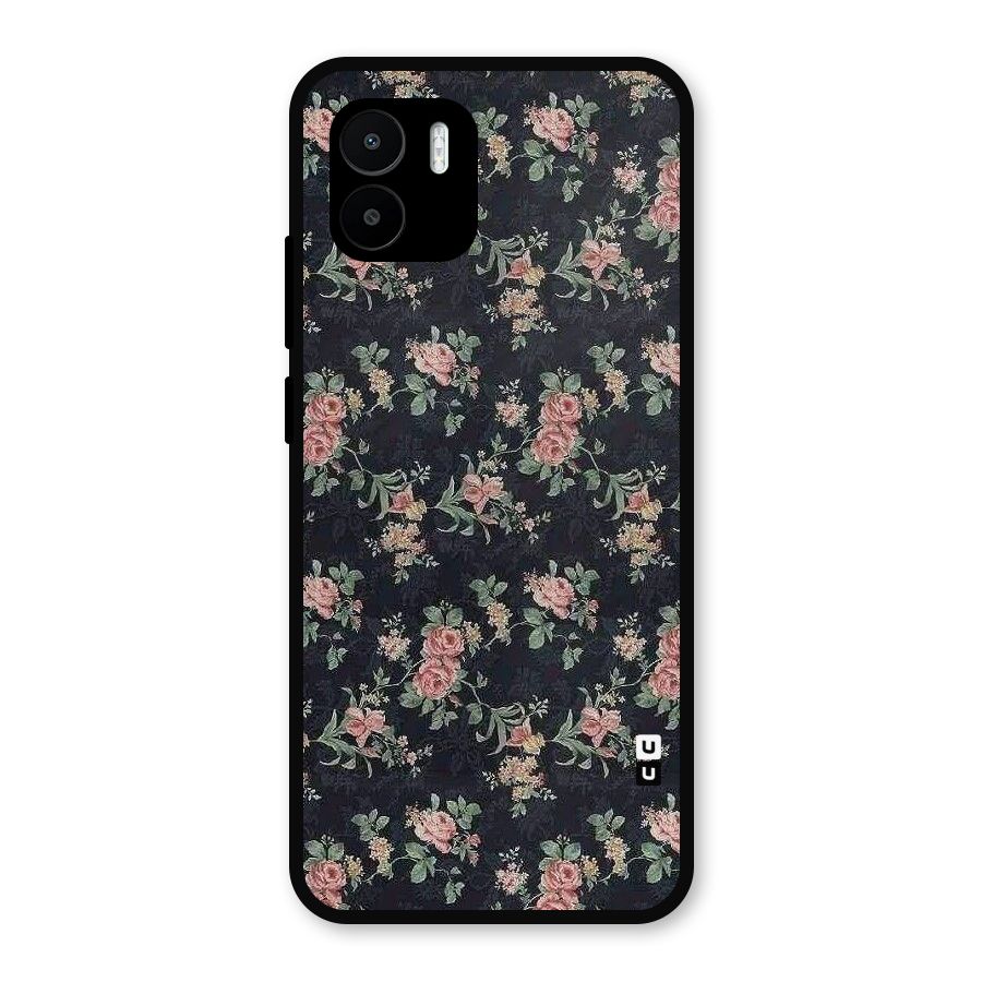 Bloom Black Metal Back Case for Redmi A2